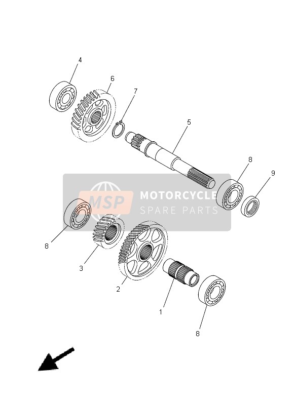 Yamaha XP500 2014 Trasmissione per un 2014 Yamaha XP500